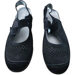 David Tate Clever Black Comfort Slingback Shoes 8 1/2